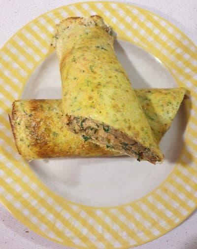Rotolo di zucchine con ricotta e curry