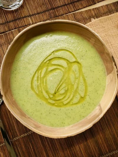 Zuppa di zucchine e porri