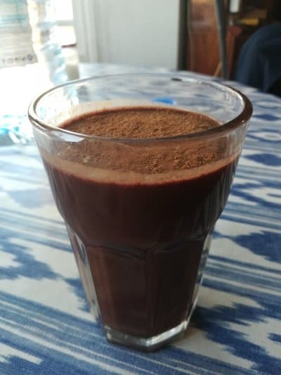 Smoothie de plátano y chocolate